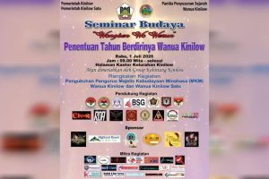 Seminar budaya ‘Wongken Wo Werun’ akan tentukan tahun berdiri Wanua Kinilow